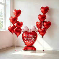 Nouveau design, ballons en forme de cœur de 60 pouces, ballons de la Saint-Valentin, ballons d'amour pour la décoration de mariage et fournitures