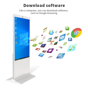 Floorstanding trong nhà <span class=keywords><strong>LCD</strong></span> kỹ thuật số biển Player kiosk cho Mall Chào mừng bạn hiển thị bằng CMS phần mềm dọc quảng cáo biển quảng cáo - Product Image 4
