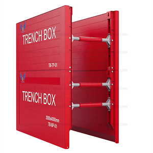 <span class=keywords><strong>Solutions</strong></span> d'étaiement de sécurité de boîtes de tranchée en aluminium en acier réglables de Lianggong pour le coffrage concret de construction d'excavation - Product Image 1