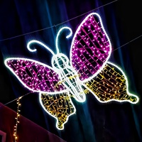 Nouveauté 2026 : Lumières LED géantes motif abeille de haute qualité pour la décoration extérieure de Noël, des rues, des centres commerciaux et des parcs d'attractions