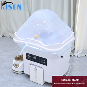 ระบบอ่างสระผมแบบสองถัง Kisen Hot พร้อมเครื่องอบไอน้ำแบบไม่ใช้ท่อ  จัดส่งรวดเร็ว - Product Image 2