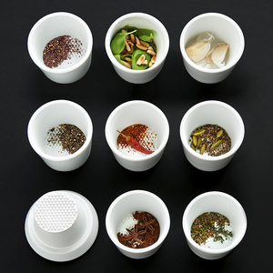 Set Mortaio e Pestello in Ceramica Bianca, Spremiagrumi per Erbe e Agrumi, <span class=keywords><strong>Mortier</strong></span> Avec Plion - Product Image 3