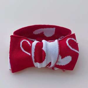 ربطات شعر من القطن الجاكار محبوكة بحياكة لحديثي الولادة بعقدة رأس لعيد الميلاد أحدث عقدة شعر للتمدد تناسب حديثي الولادة حصرية لطيفة على شكل قوس مزدوج - Product Image 6