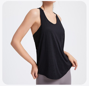 Débardeur de yoga pour femme, dos ouvert, coupe ample, sans manches, pour l'entraînement sportif et la gym, vente en gros - Product Image 3