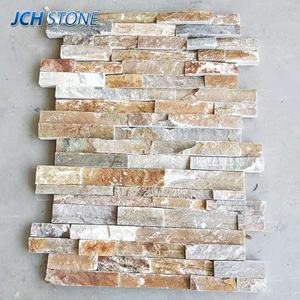 Carrelages de sol en ardoise <span class=keywords><strong>dorée</strong></span> jaune naturelle Pavage Mur face à la <span class=keywords><strong>pierre</strong></span> de culture - Product Image 2