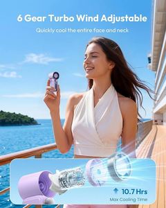 2026 Ultra-Light 100G <b>Mini</b> 199-Speed Turbo Handheld <b>Fan</b>, Rechargeable Portable <b>Fan</b> for Outdoor Travel Office - Product Image 3