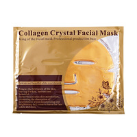Vente en gros bio masque facial hydratant soins de la peau masque facial au collagène feuille de massage soluble masque facial