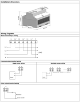 Compteur d'énergie électrique triphasé Modbus RS485 avec relais intégré, télécommande, 80A, multi-tarifs, classe 1.0, écran LCD