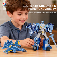 Chengji Jouet Robot Déformable, Modèle Éducatif, Design Original, Modèle de Simulation en Blocs, Jouet d'Assemblage en Plastique, Avion
