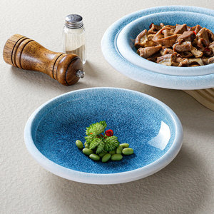 <b>Melamine</b> Tableware <b>Plates</b> Round Commercial Soup <b>Plates</b> Imitation Porcelain For Restaurants Hotels - Product Image 1