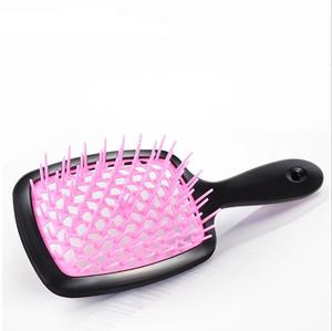 Cepillo para Desenredar el <span class=keywords><strong>Cabello</strong></span> con Logotipo Personalizado, con Malla de Plástico Hueca en Forma de Panal para <span class=keywords><strong>Cabello</strong></span> Mojado, Cepillo de Ducha con Ventilación, Material de Cerdas - Product Image 5