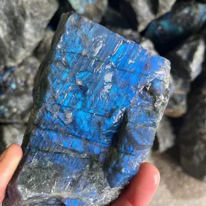 उच्च गुणवत्ता वाले कच्चे नीले फ्लैश Labradorite पत्थर कण क्वार्ट्ज बिक्री के लिए किसी न किसी Labradorite