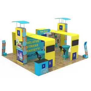 Portable island expo stand for trade show booth system free trade show booth exhibition