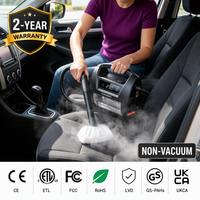 Limpiador a Vapor para Interiores de Auto, Resistente al Agua IP67, Calentamiento Rápido, Vapor Seco para Tablero, Asientos, Tapicería y Molduras