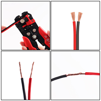 Cable de calibre 12 100 pies, 2 conductores Cable eléctrico Cable Rojo Negro, Flexible/bajo voltaje/PVC 12 AWG cobre