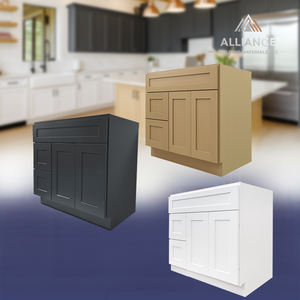 Muebles de Baño de Madera Maciza VSD3621L |   Listo para Armar |   Gabinete de baño Shaker para proyectos residenciales y comerciales - Product Image 1