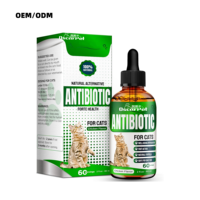 Gouttes antibiotiques à base de plantes pour chats Oscar Pet – Complément de soins de santé OEM/ODM pour soutenir la santé générale des animaux, la digestion et les infections urinaires – Flacons