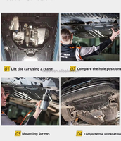 Cubierta de Protección Inferior, Protector de Cárter del Motor, Placa Protectora para Land Cruiser FJ Prado LC250 LC300 LC150 LC200 LC120 Fortuner 4Runner