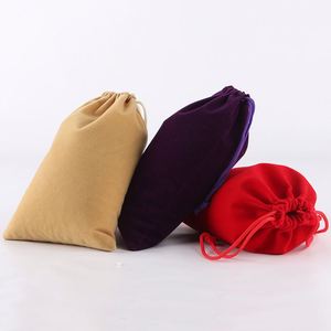 Bolsa de Piel de Ciervo Azul Lago, Bolsas de Regalo Personalizables con Logotipo Impreso en Tela de Terciopelo para Guardar Joyas y Anillos - Product Image 3