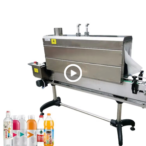 Semi-Automatic Steam Shrink Tunnel Machine Motor Wood Packaging Food Beverage Commodity Heat Shrinkable Belt Sleeve Label - Product Image 1