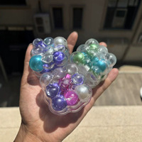 Perles colorées créatives en forme de raisin pour cube anti-stress en TPR, jouet sensoriel pour soulager le stress, à partir de 14 ans