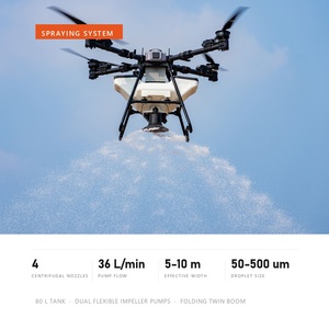Dron de Pulverización Agrícola EFT Z80 80L, UAV con Doble Función de Pulverización y Esparcimiento de 120L, IP65, 149.9kg, Pulverizador para Cultivos Agrícolas - Product Image 3