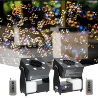 Machine à bulles automatique LED RGBW la plus vendue, utilisée pour les effets spéciaux de scène de mariage, avec DMX512 et télécommande.