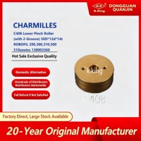 Pièces de machine de découpe à fil EDM CHARMILLES C408 Rouleau de pression inférieur 50D*12d*14t ROBOFIL 290,300,310,500 510sewies 130003360