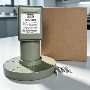 LNB Satellitare Banda C 3.7-4.2GHz con Doppio Oscillatore Locale, Porta Singola Anti-Interferenza per Antenna TV - Product Image 1