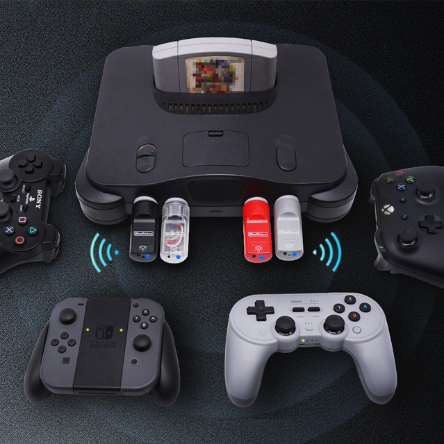 N64 BlueRetro Wireless Game Controllers Adapter for Nintend 64 To/PS3/PS4/PS5/8bitdo Controller N64 Games Retro Game Accessories