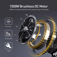 Vente directe d'usine, moto électrique pour adultes à longue portée, 80 km d'autonomie, batterie longue durée, 1500 W, 72 V, avec pneus de 12 pouces