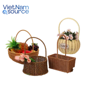 Offre Spéciale panier de fruits et de pique-nique en rotin fait à la main écologique assiettes jetables du Vietnam Source artisanat - Product Image 2