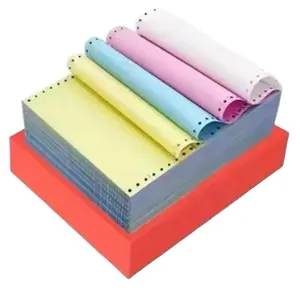 48-75GSM carta NCR di alta qualità bianco rosa blu verde giallo colore carta Carbonless con il prezzo di fabbrica