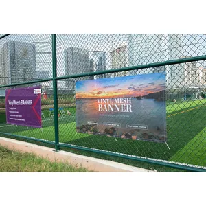 Formato su ordinazione del pvc del vinile banner mesh perforato banner banner strada