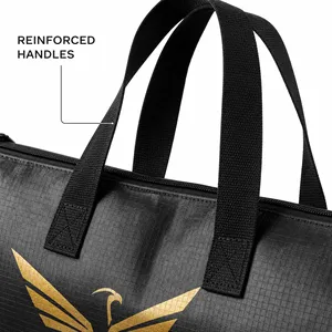 Organisateur de voyage réutilisable robuste et personnalisable avec fermeture éclair, logo imprimable pour le rangement domestique, grand sac en PP tissé - Product Image 6