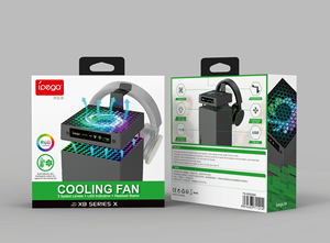 Ventilador de refrigeración con iluminación RGB para Xboxes <span class=keywords><strong>Series</strong></span> <span class=keywords><strong>X</strong></span>, Enfriador de ventilador, soporte de almacenamiento colgante para auriculares - Product Image 6