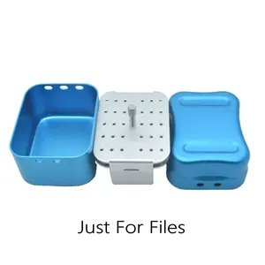 Dental <b>Metal</b> Sterilizer Case <b>Box</b> Manual Dental Bur Stand for Endo <b>Files</b> Rotary <b>Files</b> - Product Image 5