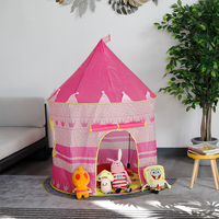 Vente en gros de jouets de jeu dinosaure très demandés, château tunnel rose et bleu pour intérieur, maison de jeu, tente de camping pour enfants