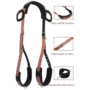 Juguetes Sexuales para Adultos, Esposas de Cuero y Metal, Separadores de Piernas, Restricción, Kit de Bondage BDSM, Juguetes Sexuales Alternativos - Product Image 3