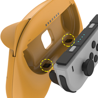 Kit de poignées de volant 2021 Jaune Marron Accessoires Bicachu Adorables pour Nintendo Switch Lot de 4
