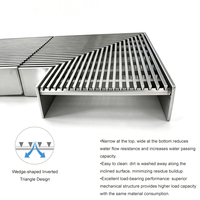 Grille de drain facile à nettoyer, faible accumulation de saleté, adaptée au garage, à la piscine, aux usines de transformation alimentaire, personnalisable