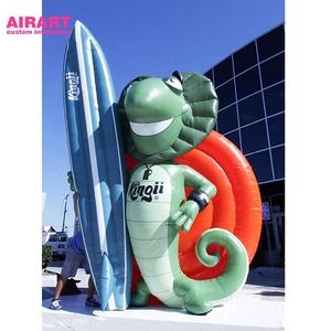 Animales inflables para reptiles, lagarto de dibujos animados inflable colorido, Airart, cabrita inflable personalizada - Product Image 6