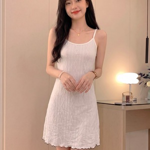 Camicia da <span class=keywords><strong>Notte</strong></span> Estiva Economica da Donna, Pigiama Tinta Unita, T-shirt, Gonne, Abbigliamento da <span class=keywords><strong>Notte</strong></span> Sottile, Morbido, Sexy, per Casa - Product Image 6