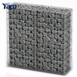 2x1x1 galvanizli kaynaklı gabion kutusu 4mm ZnAl demir tel örgü istinat duvarı/200x100x50 gabion sepet peyzaj taşı kafes çit - Product Image 1