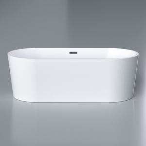 Icegalax <span class=keywords><strong>Baignoire</strong></span> en acrylique blanche ovale <span class=keywords><strong>Baignoire</strong></span> de luxe <span class=keywords><strong>Baignoire</strong></span> autoportante pour adulte une personne - Product Image 5