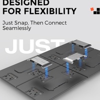 4-Bildschirm-Produktivitätsständer der nächsten Generation mit Easy Carry Typ C-Anschluss One Cable Screen Extender