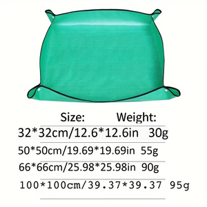 1 tapete de plantación de 50-100 cm, almohadilla plegable para jardinería, para trasplantar plantas y flores, impermeable - Product Image 2