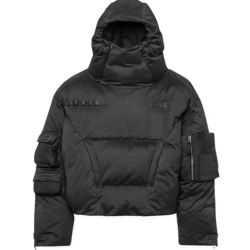 Vente en gros d'usine DiZNEW Vestes gonflées d'extérieur d'hiver avec logo personnalisé Veste polaire oversize de haute qualité