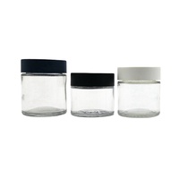 Paquetes Cali a prueba de olores 1oz 2oz 3oz 4oz 5oz 6oz 8oz 18oz Frascos de vidrio resistentes a los niños Botellas Frasco de vidrio a prueba de niños personalizado 3,5g