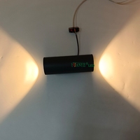 Lámparas de Pared Exteriores Personalizadas de Cualquier Longitud y Diámetro, 2X20W en Colores Negro, Gris y Blanco YY-BDR001-H